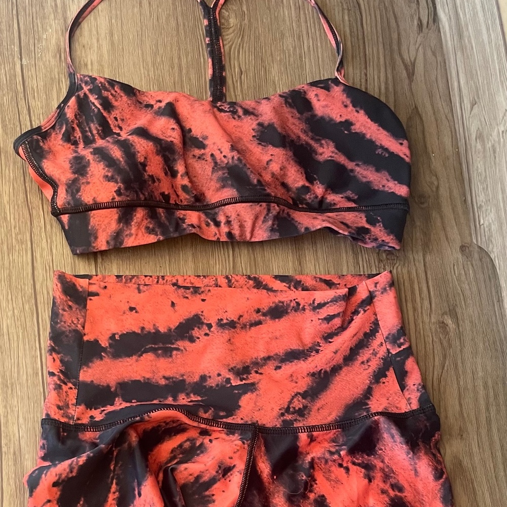 CHRLDR brand matching bra and long short set